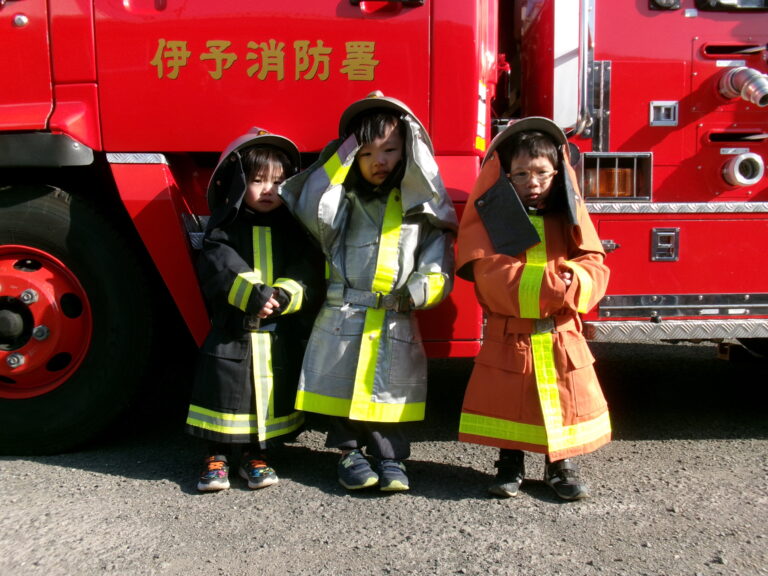 消防車がきたよ～🚒